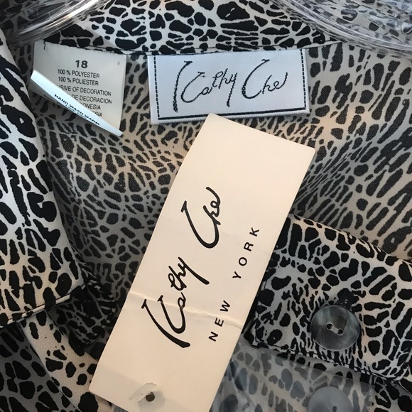 🎉 HP KATHY CHE Blouse Unstructured Women Size 18 - Picture 6 of 8